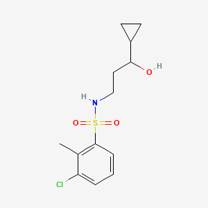 3-chloro-N-(3-cyclopropyl-3-hydroxypropyl)-2-methylbenzenesulfonamide