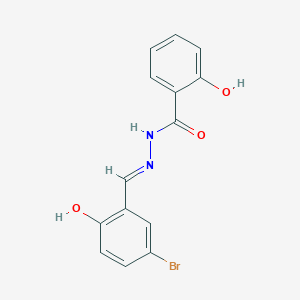 (E)-N'-(5-bromo-2-hydroxybenzylidene)-2-hydroxybenzohydrazide
