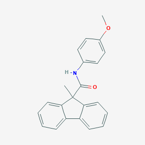 molecular formula C22H19NO2 B259045 N-(4-methoxyphenyl)-9-methylfluorene-9-carboxamide 