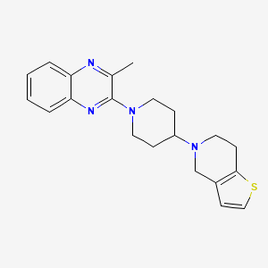 5-[1-(3-Methylquinoxalin-2-yl)piperidin-4-yl]-6,7-dihydro-4H-thieno[3,2-c]pyridine