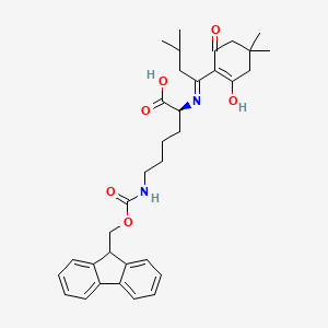 molecular formula C34H42N2O6 B2590475 ivDde-Lys(Fmoc)-OH 
