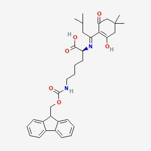 molecular formula C34H42N2O6 B2590475 ivDde-L-Lys(Fmoc)-OH CAS No. 1446752-60-8