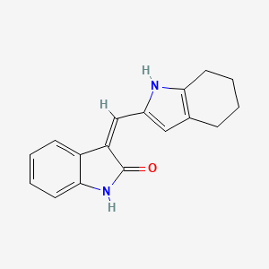 molecular formula C17H16N2O B2590508 3-((4,5,6,7-Tetrahydro-1H-indol-2-yl)methylene)indolin-2-one CAS No. 204003-85-0