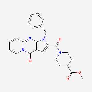 Methyl 1-(1-benzyl-4-oxo-1,4-dihydropyrido[1,2-a]pyrrolo[2,3-d]pyrimidine-2-carbonyl)piperidine-4-carboxylate