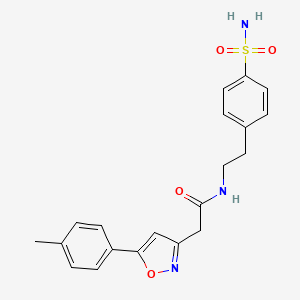 N-(4-sulfamoylphenethyl)-2-(5-(p-tolyl)isoxazol-3-yl)acetamide
