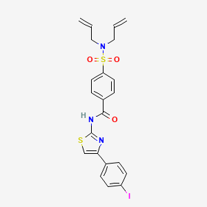 4-(N,N-diallylsulfamoyl)-N-(4-(4-iodophenyl)thiazol-2-yl)benzamide