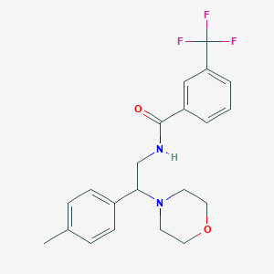 N-(2-morpholino-2-(p-tolyl)ethyl)-3-(trifluoromethyl)benzamide