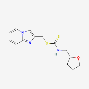 (5-methylimidazo[1,2-a]pyridin-2-yl)methyl N-(oxolan-2-ylmethyl)carbamodithioate