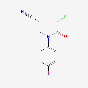 2-chloro-N-(2-cyanoethyl)-N-(4-fluorophenyl)acetamide