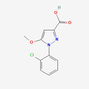 B2590568 1-(2-chlorophenyl)-5-methoxy-1H-Pyrazole-3-carboxylic acid CAS No. 55983-86-3