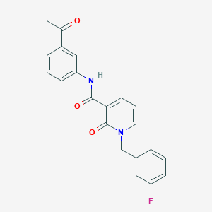 N-(3-acetylphenyl)-1-(3-fluorobenzyl)-2-oxo-1,2-dihydropyridine-3-carboxamide