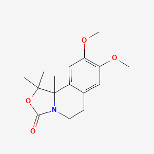 8,9-Dimethoxy-1,1,10b-trimethyl-1,5,6,10b-tetrahydro[1,3]oxazolo[4,3-a]isoquinolin-3-one