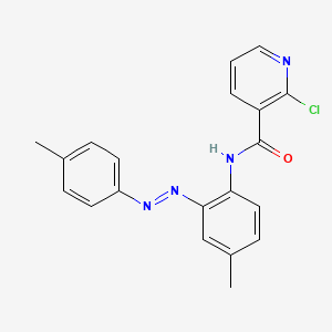 2-chloro-N-{4-methyl-2-[2-(4-methylphenyl)diazen-1-yl]phenyl}pyridine-3-carboxamide