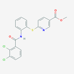 Methyl 6-({2-[(2,3-dichlorobenzoyl)amino]phenyl}sulfanyl)nicotinate