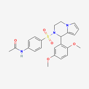 N-(4-((1-(2,5-dimethoxyphenyl)-3,4-dihydropyrrolo[1,2-a]pyrazin-2(1H)-yl)sulfonyl)phenyl)acetamide