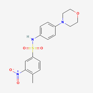 4-methyl-N-(4-morpholinophenyl)-3-nitrobenzenesulfonamide