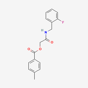 2-((2-Fluorobenzyl)amino)-2-oxoethyl 4-methylbenzoate