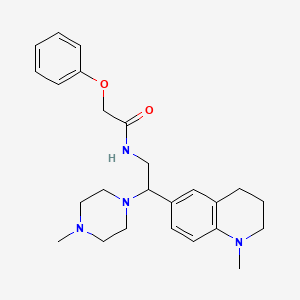 N-(2-(1-methyl-1,2,3,4-tetrahydroquinolin-6-yl)-2-(4-methylpiperazin-1-yl)ethyl)-2-phenoxyacetamide