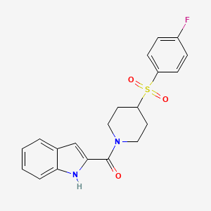 (4-((4-fluorophenyl)sulfonyl)piperidin-1-yl)(1H-indol-2-yl)methanone