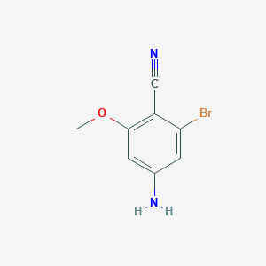 4-Amino-2-bromo-6-methoxybenzonitrile