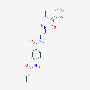 4-butyramido-N-(2-(2-phenylbutanamido)ethyl)benzamide