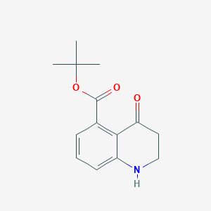 molecular formula C14H17NO3 B2590636 Tert-butyl 4-oxo-2,3-dihydro-1H-quinoline-5-carboxylate CAS No. 2248416-44-4