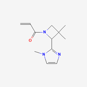 1-[3,3-dimethyl-2-(1-methyl-1H-imidazol-2-yl)azetidin-1-yl]prop-2-en-1-one