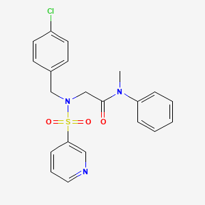 2-(N-(4-chlorobenzyl)pyridine-3-sulfonamido)-N-methyl-N-phenylacetamide