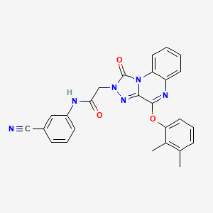 N-(3-cyanophenyl)-2-(4-(2,3-dimethylphenoxy)-1-oxo-[1,2,4]triazolo[4,3-a]quinoxalin-2(1H)-yl)acetamide