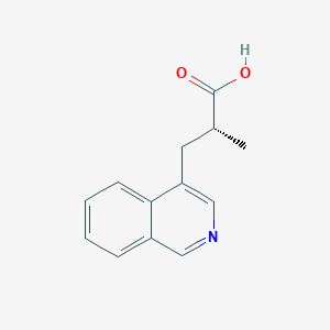 molecular formula C13H13NO2 B2590655 (2R)-3-Isoquinolin-4-yl-2-methylpropanoic acid CAS No. 2248186-78-7
