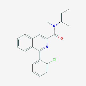 N-[(2S)-butan-2-yl]-1-(2-chlorophenyl)-N-methylisoquinoline-3-carboxamide