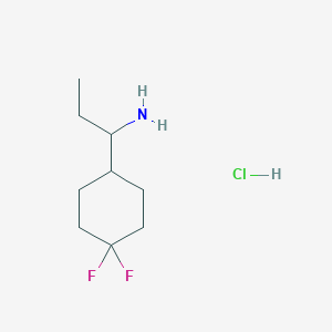 1-(4,4-Difluorocyclohexyl)propan-1-amine;hydrochloride