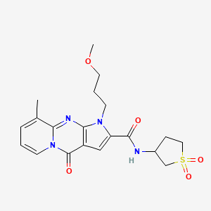 N-(1,1-dioxidotetrahydrothiophen-3-yl)-1-(3-methoxypropyl)-9-methyl-4-oxo-1,4-dihydropyrido[1,2-a]pyrrolo[2,3-d]pyrimidine-2-carboxamide