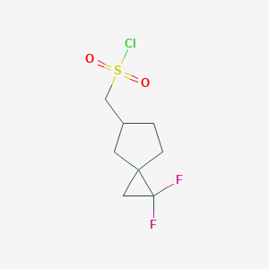 molecular formula C8H11ClF2O2S B2590677 (2,2-Difluorospiro[2.4]heptan-6-yl)methanesulfonyl chloride CAS No. 2248293-31-2