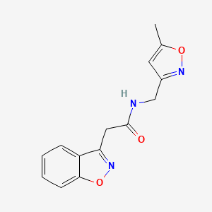 2-(benzo[d]isoxazol-3-yl)-N-((5-methylisoxazol-3-yl)methyl)acetamide