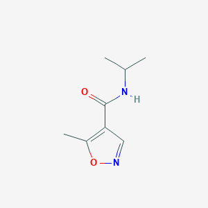 molecular formula C8H12N2O2 B2590688 N-isopropyl-5-methyl-4-isoxazolecarboxamide CAS No. 478047-70-0
