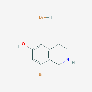 molecular formula C9H11Br2NO B2590703 8-Bromo-1,2,3,4-tetrahydroisoquinolin-6-ol hydrobromide CAS No. 2230798-54-4