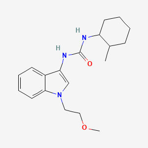 molecular formula C19H27N3O2 B2590723 1-(1-(2-methoxyethyl)-1H-indol-3-yl)-3-(2-methylcyclohexyl)urea CAS No. 941951-72-0