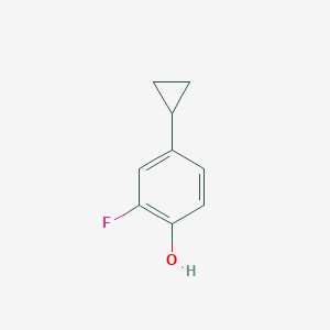 molecular formula C9H9FO B2590735 4-Cyclopropyl-2-fluorophenol CAS No. 1544937-92-9