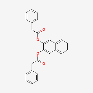 molecular formula C26H20O4 B2590755 3-[(2-phenylacetyl)oxy]naphthalen-2-yl 2-phenylacetate CAS No. 391230-14-1