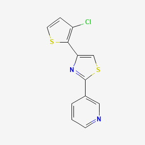 4-(3-Chloro-2-thiophenyl)-2-(3-pyridinyl)thiazole