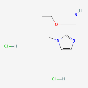 2-(3-Ethoxyazetidin-3-yl)-1-methyl-1H-imidazole dihydrochloride