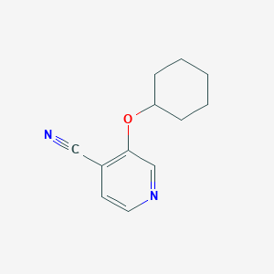 3-(Cyclohexyloxy)pyridine-4-carbonitrile
