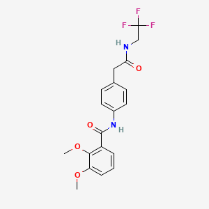 2,3-dimethoxy-N-(4-(2-oxo-2-((2,2,2-trifluoroethyl)amino)ethyl)phenyl)benzamide