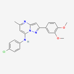 N-(4-chlorophenyl)-2-(3,4-dimethoxyphenyl)-5-methylpyrazolo[1,5-a]pyrimidin-7-amine