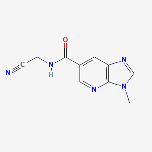 molecular formula C10H9N5O B2590778 N-(Cyanomethyl)-3-methylimidazo[4,5-b]pyridine-6-carboxamide CAS No. 2248788-63-6