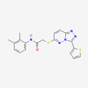 N-(2,3-dimethylphenyl)-2-[(3-thiophen-2-yl-[1,2,4]triazolo[4,3-b]pyridazin-6-yl)sulfanyl]acetamide