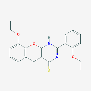 9-ethoxy-2-(2-ethoxyphenyl)-3H-chromeno[2,3-d]pyrimidine-4(5H)-thione