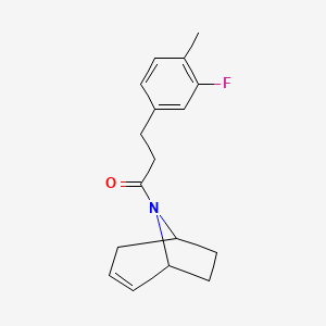 1-((1R,5S)-8-azabicyclo[3.2.1]oct-2-en-8-yl)-3-(3-fluoro-4-methylphenyl)propan-1-one