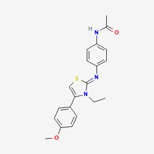 (Z)-N-(4-((3-ethyl-4-(4-methoxyphenyl)thiazol-2(3H)-ylidene)amino)phenyl)acetamide